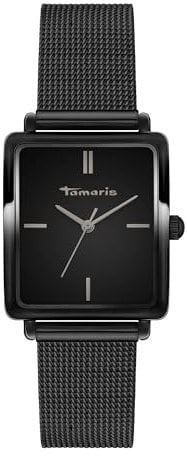Tamaris Damen Analog Quarz Uhr mit Edelstahl Armband TT-0186-MQ