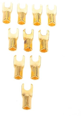 OSALADI Connettori Audio Per Auto 10 Pezzi Terminali Per Altoparlanti Per Impieghi Gravosi Terminale Per Auto Per Subwoofer A Forma Di U Design A Connessione Rapida
