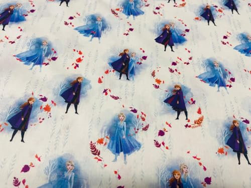 FROZEN Baumwollstoff, Kinderstoff, Basteln, 1 Meter x 140 cm