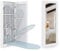 Organizedlife Slim Wall Mounted Ironing Board Cabinet, 180° schwenkbare Metallbasis & Spiegel, Faltbare Bügelbretter für Wäsche, Keine Montage erforderlich, platzsparend