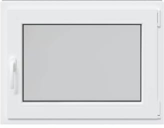 vidaXL Kellerfenster RISOR 80x60 cm Drehkipp DIN Rechts Anthrazit