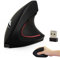 Wireless Mouse Ergonomic Vertical Black Right Handed Mice,High Precision Portable Silent USB Cordless Optical Mice for PC Laptop Computer Macbook Boy Women Teacher Men Gift,6 Buttons,Reduce Wrist Pain