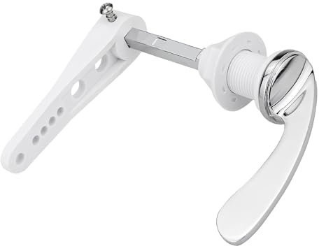 CYMYGS Toilet Flush Handle - Alloy Cistern Lever Flush System Replacement, Victorian Style with Anti-Slip Grip Toilet Handle, for Repair Toilet WC Use