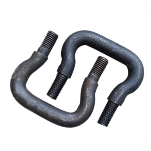 Bulloni a U in acciaio inossidabile, Viti a testa tonda M12 Bulloni ad alta resistenza in acciaio inossidabile Nero Dimensioni multiple(M12*16 * 45 * 50)