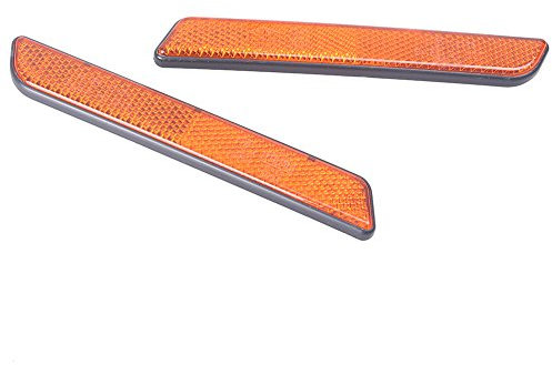 GZYF Gabel Reflektor Motorrad vorne Seitenreflektor Kompatibel mit Harley Orange