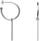 SOFIA MILANI - Damen Ohrringe 925 Silber - Ohrstecker Creole Stab - 20657