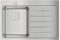 Teka 115100007 - Fregadero de cocina de acero inoxidable con un solo cuenco Zenit RS15 1B 1D R 78 2Ø AUTO WST-right 115100007, color gris
