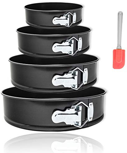 mixed24 4er Set Backformen Ø 18cm 24cm 26cm 28cm Springformen Kuchenform Rundform Blechform