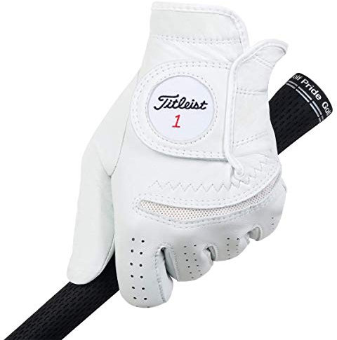 TITLEIST Perma Weiche Herren-Handschuhe, Weiß – rechte Hand/S