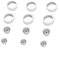 Ear Tips Set for Samsung Galaxy Buds Plus,Earhooks Kit Silicone Eartips for Galaxy Buds SM-R170 Headphone - 6 Pairs,Fit in The Case,White