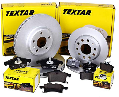 4 TEXTAR BREMSSCHEIBEN BELÄGE VORNE HINTEN BREMSE BREMSENSET BREMSBELÄGE
