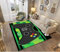 Stillshine. 3D Area Rugs Gamer Grip Print Carpets Bedrooms Decor Teenager Boy Girl Kids Adult Gaming Rugs Living Room Floor Indoor Chair Door Mat Washable Non-Slip Rugs Pads Soft (green,50x80 cm)
