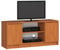 AKORD | Mobile per TV in Legno K 120 | Mobiletto Porta Televisione Soggiorno | un ripiano aperto | 2 Ripiani con Ante a Sinistra e a Destra | 55 x 120 x 40 cm | Peso 30kg | Colore Ontano