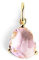 SINGULARU - Birthstones Charm. Sterlingsilber mit 18 Kt Vergoldeter Beschichtung und Kristalle. Schmuck für Damen. Oktober.