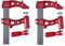 Piher Maxipress F Lot de 2 serre-joints haute performance - Force de serrage de 1000 kg - Filetage protégé - Idéal pour le soudage (80 cm)
