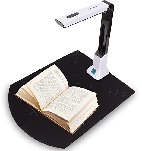 Fotocamera per Documenti USB, Fotocamera per Documenti e Scanner per Libri da 800 MP HD con Messa a Fuoco Automatica, Scanner per Fotocamera Portatile Pieghevole per File Note, per Carte D'identità