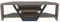 DECOROTIKA Sares Corner TV Unit Modern with Open Storage Shelves for Living Room, Bedroom, Entertainment Unit TV Stand - Walnut and Black