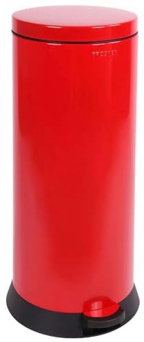 Prosper Poubelle de cuisine, Poubelle 30L, Poubelle à pédale, Certifiée Origine France Garantie, Fermeture silencieuse, Seau intérieur amovible avec double anse, RETRO