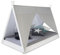 Homestyle4u 2084 Tipizelt Kinderbett Mit Lattenrost Matratze 90x200 cm Weiß Holzbett Bodentief Indianer Zelt Bett
