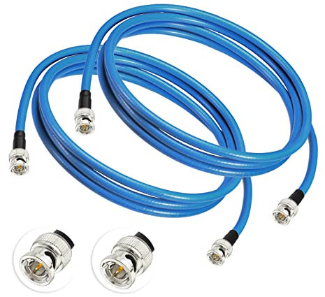 Superbat® SDI Kabel 60cm 2 Stück 3G 6G 12G HD SDI BNC Kabel 75 Ohm (Belden 1694A) SDI Video Kabel Unterstützt HD SDI/3G/6G/12G/4K/8K/1080P Präzisions Videokabel