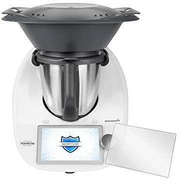 MIRTUX Kit de 1 Protector de Pantalla Compatible con Thermomix TM6 - Protector de Cristal Templado Dureza 9H Resistentes a Arañasos para Thermomix - Repuestos para Thermomix de Calidad