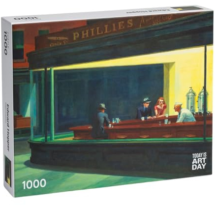 Today is Art Day - Edward Hopper - Nighthawks - Puzzle - 1000 Teile