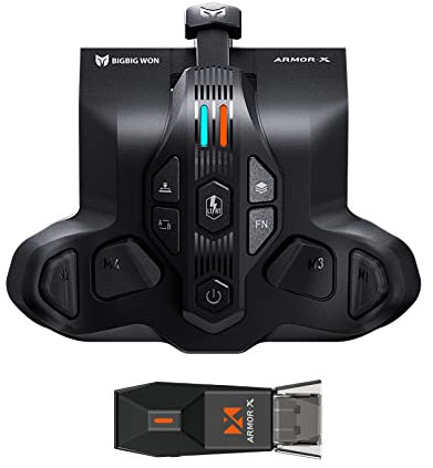 Paddles for Xbox Series X|S Controller, BIGBIG WON Armor-X for Xbox Series Plays on Xbox Series X|S/Xbox One/Switch/Win, Wireless Back Button Attachment Mapping|Macro|Turbo Controller Paddle for Xbox