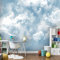 YXTSmurals Himmel Weiß Wolken Fototapete 3D Effekt 3D Panorama Wandbild Selbstklebende Wandtapete Wohnzimmer Kinderzimmer Wanddeko Tapete Art Poster Tv Hintergrund Wandbilder