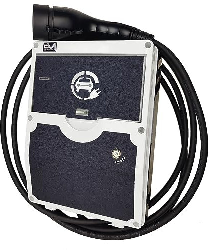 Doktorvolt Wallbox Ladestation Ladegerät Wandladegerät 11 kW Mit Typ 2 Ladekabel 5 Meter Elektroauto Hybridfahrzeuge Hause Innen Außen IP54