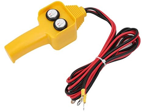 12V Winch Remote Winch Hand Control Winch Wired Remote Control, Plastic Wired Winch Control Handle Winch Control Switch for 4.3ft Cable Push Button for Capstan 1500lbs to