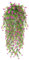 HBell 2Pcs Artificial Hanging Flowers,UV-Resistant Fake Hanging Plants Flower Bouquet Hanging Vine Plants Drooping Plants for Wall Home Garden Yard Patio Wedding Indoor Outdoor Decoration (Fuchsia)