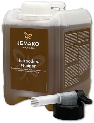 Jemako Holzbodenreiniger für geölte und gewachste Holz sowie Korkböden aus natürlichem Kiefern-Harz (Holzbodenreiniger 2l)