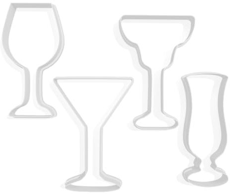 Cutting About Cookie Cutters Cocktail Glasses Cookie Cutter Pack