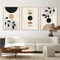 Trayosin Moderne Poster Set 3 Stück Abstrakt Kunstdruck Bilder Wandbilder Wanddeko Wohnzimmer & Schlafzimmer Boho Deko- ohne Bilderrahmen (30x40cm,Schwarz)