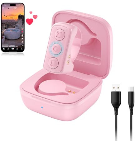 TikTok Scrolling Ring, Bluetooth Fernbedienung Page Turner für Kindle APP, Finger-Scroller-Fernbedienung für iOS iPad Android, Fingerspitze Kamera Fernauslöser Selfie Controller