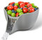 Colini e scolapasta, scolapasta in silicone per cucina con beccuccio per facilitare il risciacquo e lo scarico di frutta, insalate di verdure, pasta, colini per alimenti ciotola sopra il lavandino,