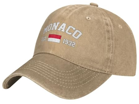Baseball Kappe Monaco Flagge Golf Hüte Sonnenschutz Baseball Cap Casual Cowboy-Hut Für Auf Reisen, Herren, Reisen