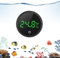 OQIMAX Aquarium Thermometer Mini, Digital Aquarienthermometer LED Display with Touch Screen, High Precision Temperature Sensor, Glue-On Mini Marine Temperature Sensor for Freshwater Marine Aquariums