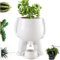 DXQCHDUO Lustige Vase, lustig für Sukkulenten-Übertöpfe, kleine Blumentöpfe für den Innenbereich, Blumentöpfe mit Ablaufloch, Heim- und Gartendekoration, lustige Geschenkidee für Pflanzenliebhaber