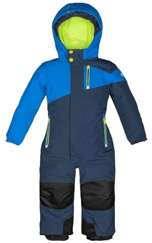 Killtec Kinder Skioverall 38469-838 wasserdicht 10.000 mm Wassersäule - neonblau/dunkelblau - Größe 128