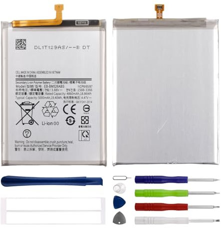Duotipa 4860mAh Neu Ersatzakku EB-BM526ABS Kompatibel mit Samsung Galaxy A23 5G /M23 /M33 /M52 5G akku mit Reparatur Tools Kit