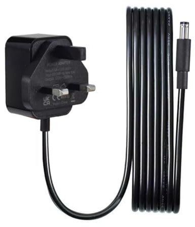 ReTink® Guitar Pedal Power Supply Adapter 9V 1A DC, Positive Sleeve with DC Jack Center Negative, Barrel 5.5mm x 2.1mm, One Spot Charging Adaptor PSU Wall Charger for Guitar Effects Pedal Stompbox