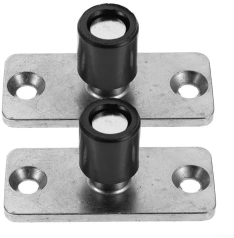 2 topes inferiores de acero inoxidable para guías de puerta corredera para mayor seguridad