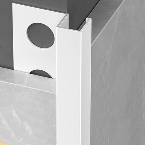 Profilé d'angle décoratif pour carrelage en aluminium – 90 cm pour bords de sol et de mur, profil de protection, finition mate