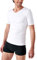Damart Herren Kurzarm-Shirt mit V-Ausschnitt, Wärmegrad Medium 3. Thermounterwäsche-Oberteil, Weiß, 56