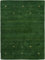 carpetfine Wollteppich Gabbeh Uni Grün 200x290 cm | Moderner Teppich für Wohn- und Schlafzimmer