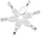 40 Pcs Chrome Plated Metal Flat Pad Bails Glue-on Charms Connectors Earrings Pendants Jewellery Findings 25x9mm