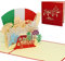 LINPOPUP®, Pop-Up Karte Rom - Italien Reisegutschein, Pop Up Karte Italien, POP UP Karten Geburtstag, Pop Up Geburtstagskarte, Geschenkgutschein Städtetrip Grußkarten Italien Rome, N363