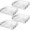 TecTake® Cajón Telescópico, Bandeja Extraible Armario, Rieles Extensibles, Organizador Cocina, Organizador Armario Cocina, Cajon Telescopico Cocina - 4 Cajones, Apto para armarios de 60 cm