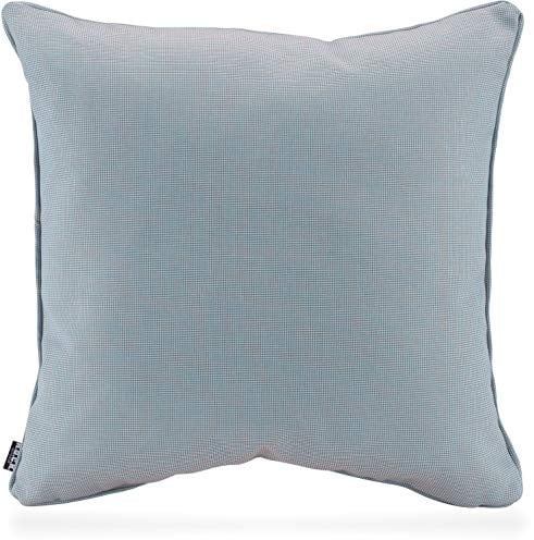 H.O.C.K. Sparkle Outdoor Kissen inkl. Füllung mit Keder wasserabweisend/lichtecht (6-7) für den Garten (50x50cm, Blue-Grange)